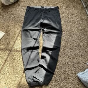 Hugo Boss Stretch Chino Pants Men's 36 Navy Blue Cotton Causal Business Outdoor